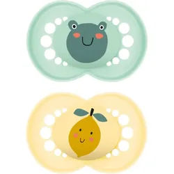 MAM Original 6+ months Schnuller Mint/ Yellow 2 St.
