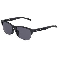 Adidas SP0048 Herren-Sonnenbrille Vollrand Eckig Kunststoff-Gestell, Grau