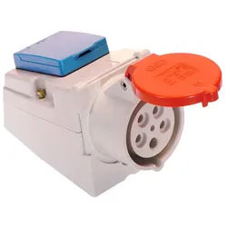AS-Schwabe CEE Wand-Kombi-Dose 400V/16A, Gehäuse aus Polyamid