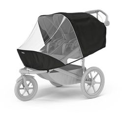 Thule Regenverdeck , Schwarz , Kunststoff , 10x25.1x26.1 cm , reißfest, Belüftungsloch , Baby on Tour, Kinderwagen, Kinderwagenzubehör