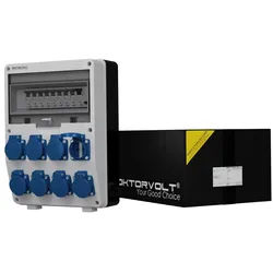 Stromverteiler TD-S/FI 8x230V Fi-Schalter 25A 30mA 2-Polig TYP A Doktorvolt 2824