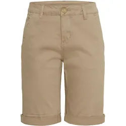 Shorts CULTURE "Shorts CUalba", Damen, Gr. 36, N-Gr, dune, Obermaterial: 98% Baumwolle CO. 2% Elasthan EL., Hosen Shorts