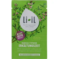 LI-IL Badesalz Thymian Erkältungszeit 80 g Bad