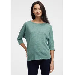 Ragwear 3/4-Arm-Shirt »SHIMONA«, mit Zierknopf und Ton-in Ton Logostickerei Ragwear DARK GREEN M (38)