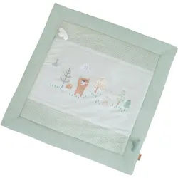 Roba Spiel- UND Krabbeldecke - Woodland Buddies - 100 x 100 cm , Grün , Textil , Tiere , Füllung: Polyester , 100x100 cm , Schlafen, Babybettausstattung, Babydecken & Babykissen, Babydecken