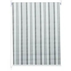 Seitenzugrollo MCW-D52-60x230, MCW, abdunkelnd, verschraubt, Wand- oder Deckenmontage, Bohrmontage, Kettenzug inkl. Kindersicherung, stufenlos, blickdicht, Thermobarriere bunt|grau