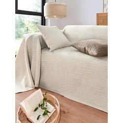 Überwurf für Sessel und Einzelbett Hossner beige