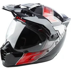 Klim Krios Pro Spectrum Carbon ECE/DOT Enduro Helm, schwarz-rot, Größe XL für Männer