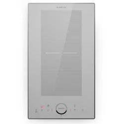 Klarstein Delicatessa Domino Prime Einbaukochfeld Induktion 2 Zonen 3500W Autark Weiß