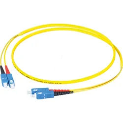 EFB O2513FT15 - Duplex Jumper SC-SC 9/125μ, OS2, gelb, 15 m