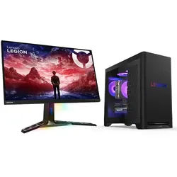 Lenovo Legion Tower 5i Gen 10 Intel + Monitor Y32p Intel® Core Ultra 7 265KF Prozessor E-Kerne bis zu 4,60 GHz P-Kerne bis zu 5,40 GHz, Windows 11 Home 64, 1 TB SSD M.2 2280 PCIe 4.0 TLC, Eclipse Black