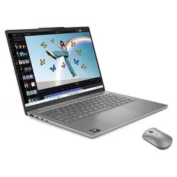 Lenovo IdeaPad Slim 5 14 R7-32GB-512GB + Maus AMD Ryzen AI 7 350 Prozessor 2,00 GHz bis zu 5,00 GHz, Ohne Betriebssystem, 512 GB SSD M.2 2242 PCIe 4.0 QLC, 14 Inch, Luna Grey