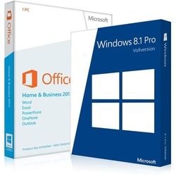 Windows 8.1 Pro + Office 2013 Home & Business 32/64 Bit