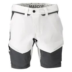 Stretch-Shorts "22149-605" Customized - 24C46 - weiß/anthrazit