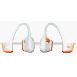 Shokz Kopfhörer OpenRun Pro 2 (Open-Ear-Design, sicherer Sitz, 12 Stunden Wiedergabezeit) weiss/orange