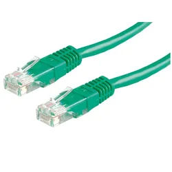 VALUE Patchkabel Cat.6 (Class E) UTP LAN-Kabel, RJ-45 Männlich (Stecker), RJ-45 Männlich (Stecker) (50.0 cm) grün