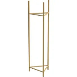 Blumenständer , Goldfarben , Metall , 27x90x27 cm , Handmade in Europe , UV-beständig , Wohnzimmer, Wohnzimmertische, Blumenständer, Sonstige Blumenständer