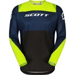Scott Evo Race Midnight Purple Motocross Jersey, lila-gelb, Größe XL für Männer