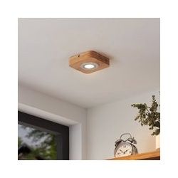 Lindby Mikari LED-Deckenleuchte aus Holz, 1-fl.