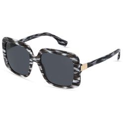 Burberry BE4363 PENELOPE Damen-Sonnenbrille Vollrand Eckig Acetat-Gestell, Schwarz