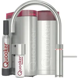 Quooker Fusion Round Set mit COMBI+ Reservoir & CUBE Voll-Edelstahl **inkl. CUBE Filter Starter Paket** FNRSST COMBI+ CUBE2 *inkl. 7 JAHRE GARANTIE*