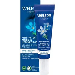 Weleda Anti-Falten Augen- & Lippenpflege Blauer Enzian & Edelweiss - mindert tiefe Falten & Augenringe
