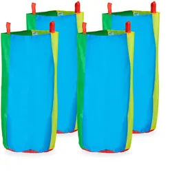 Relaxdays 4Xhüpfsäcke , Textil , 52x73x52 cm , Spielzeug, Sonstiges Spielzeug