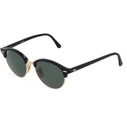 Ray-Ban RB4246 Unisex-Sonnenbrille Vollrand Browline Acetat-Gestell, Schwarz