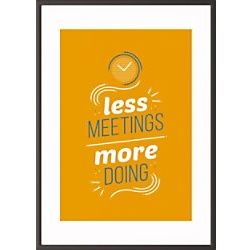 Paperflow Wandbild "Less meetings more doing" 420 x 594 mm