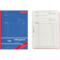 herlitz Formularbuch Auftrag A5 103 3x40 Blatt selbstdurchschreibend