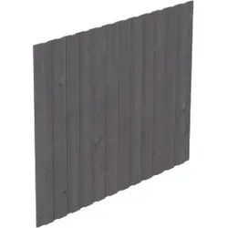 Skan Holz Seitenwand für Leimholz Carports - Deckelschalung - Größe 2 (ohne Türe), schiefergrau