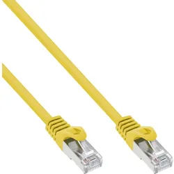 Inline InLine® Patchkabel, F/UTP, Cat.5e, gelb, 10m LAN-Kabel