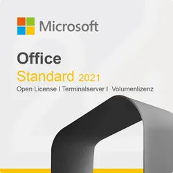 Microsoft Office 2021 Standard Open License, Terminalserver, Volumenlizenz