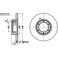 ATE Bremsscheiben Voll Vorne Rechts Links für Renault 12 4 17 18 5 15 6