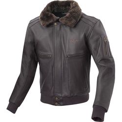 Bogotto Aviator Motorrad Lederjacke, braun, Größe 58