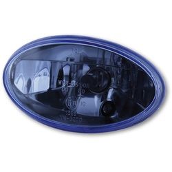 HIGHSIDER H4 Einsatz oval, Klarglas blau eingefärbt, mit Standlicht, blau