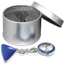 RATIOMED Schwesternuhr mit Clip blau silber Schwesternuhr 1 Stück