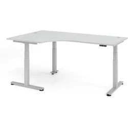 Höhenverstellbarer Schreibtisch XDSM 200 x 120 cm - Grau/Silber