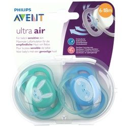 Avent Ultra Air Silikon Mix Schnuller 6-18 Monate (Farbe nicht wählbar)