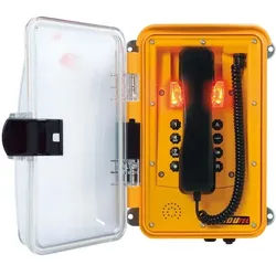 FHF Funke 11264506 Telefon InduTel-LED gelb - Analog-Telefon - TCP/IP - Analog-Telef, Telefon, Gelb