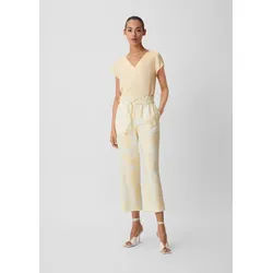 comma Culotte Hose Loose: Hose mit Allover-Print bunt 36
