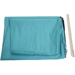 Schutzhülle MCW FÜR Ampelschirm BIS 35M Türkis , Textil , 60x265x60 cm , Sonnenschutz, Sonnenschirmhüllen