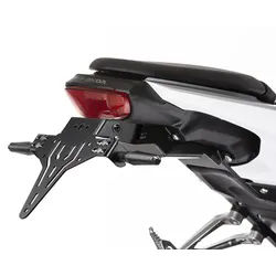 PROTECH Kennzeichenhalter Edelstahl pulverbeschichtet schwarz, schwarz
