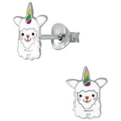 Order & Smile Schmuck Paar Ohrstecker Kinder Ohrstecker 925 Silber Ohrringe für Mädchen silberfarben