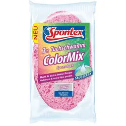 SPONTEX 19000022, Tuchschwamm Colormix Reinigungstuch (farbenfrohes Putzerlebnis mit extra starker Saugkraft)