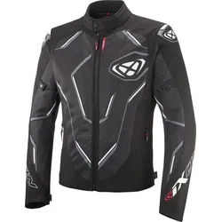 Ixon Demoniak Motorrad Textiljacke, schwarz-weiss, Größe XL für Männer
