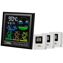 NATIONAL GEOGRAPHIC NATIONAL GEOGRAPHIC VA Farb-Wetterstation 4 Messbereiche, schwarz Wetterstation schwarz