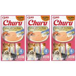 INABA CAT CHURU Lachs mit Thunfisch 12xx14g