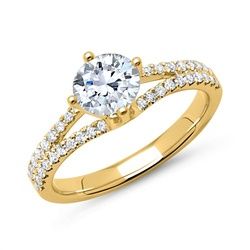 Diamantring 585er Gold