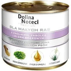 Dolina Noteci PREMIUM für kleine Hunde mit Kaninchen, Bohnen und Reis 185g